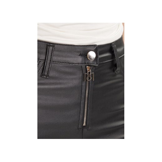 Rinascimento Spodnie z imitacji skóry CFC0126158003 Czarny Skinny Fit Rinascimento L MODIVO