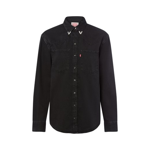 Levi's Damska bluzka dżinsowa Kobiety Jeansy czarny jednolity ze sklepu vangraaf w kategorii Koszule damskie - zdjęcie 184928938