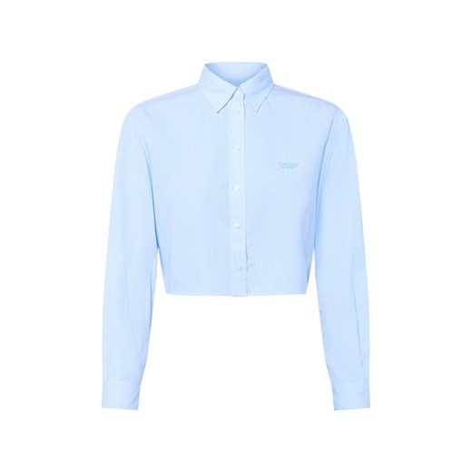 Tommy Jeans Damska bluzka koszulowa Kobiety Bawełna jasnoniebieski w paski ze sklepu vangraaf w kategorii Koszule damskie - zdjęcie 184928948