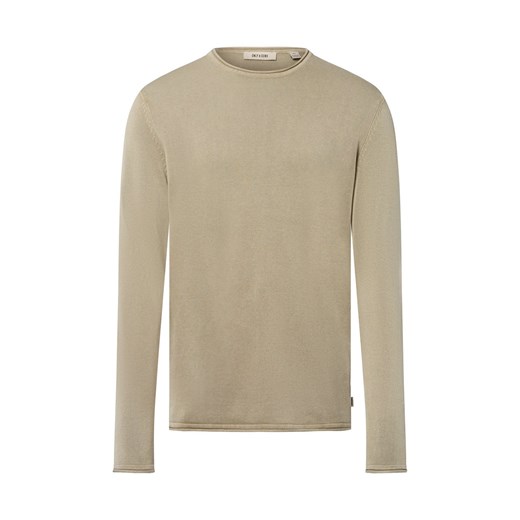 Only&Sons Męski sweter z dzianiny - ONSGarson Mężczyźni kitt jednolity ze sklepu vangraaf w kategorii Swetry męskie - zdjęcie 184928956