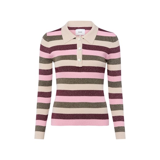 Nümph Sweter damski - Numoras Kobiety wiskoza różowy w paski Nümph L vangraaf