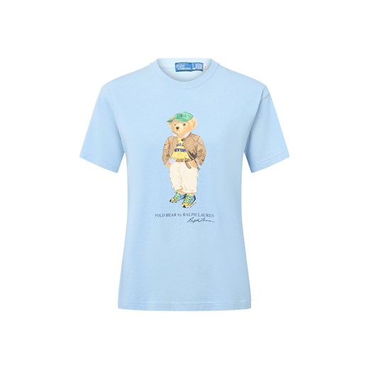 Polo Ralph Lauren Koszulka damska Kobiety Bawełna jasnoniebieski nadruk ze sklepu vangraaf w kategorii Bluzki damskie - zdjęcie 184928988