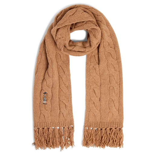 Polo Ralph Lauren Damski szalik z dzianiny z zawartością wełny Kobiety Wełna wielbłądzi jednolity ze sklepu vangraaf w kategorii Szaliki i chusty damskie - zdjęcie 184929065