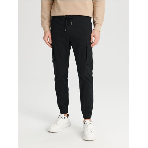 Sinsay - Spodnie jogger - czarny Sinsay 36 Sinsay