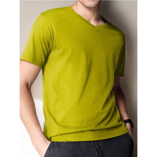 Sinsay - Koszulka - zielony ze sklepu Sinsay w kategorii T-shirty męskie - zdjęcie 184934257