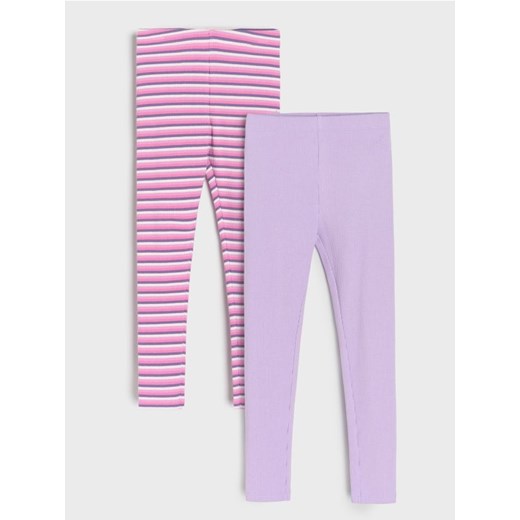 Sinsay - Legginsy 2 pack - wielobarwny ze sklepu Sinsay w kategorii Spodnie dziewczęce - zdjęcie 184934549