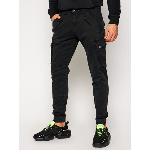 Alpha Industries Spodnie materiałowe Combat 126215 Czarny Slim Fit ze sklepu MODIVO w kategorii Spodnie męskie - zdjęcie 184936777