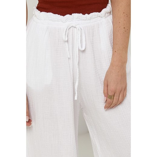 Rodier Lin Lniane spodnie w kolorze białym Rodier Lin S/M okazyjna cena Limango Polska