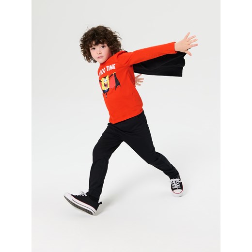 Sinsay - Koszulka z długimi rękawami SpongeBob SquarePants - czerwony Sinsay 122 (6-7 l) Sinsay
