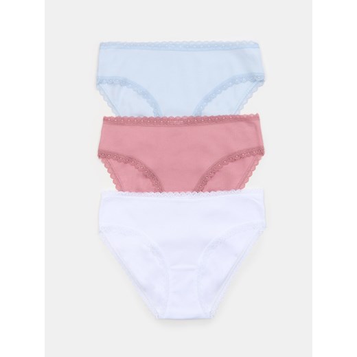 Sinsay - Bawełniane figi 3 pack - wielobarwny Sinsay XS Sinsay