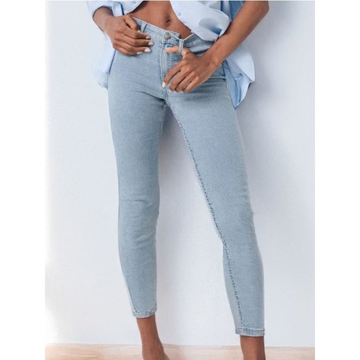 Sinsay - Jeansy skinny - niebieski Sinsay 44 Sinsay