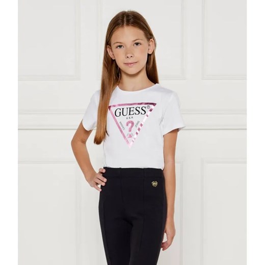 Guess T-shirt | Regular Fit ze sklepu Gomez Fashion Store w kategorii Bluzki dziewczęce - zdjęcie 184941509