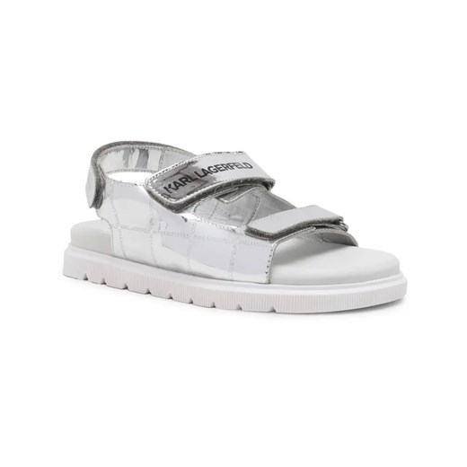 Karl Lagerfeld Kids Sandały | z dodatkiem skóry ze sklepu Gomez Fashion Store w kategorii Sandały dziecięce - zdjęcie 184941616