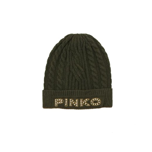 Pinko Czapka BAMBOO CAPPELLO VISCOSA CABLES ze sklepu Gomez Fashion Store w kategorii Czapki zimowe damskie - zdjęcie 184941709