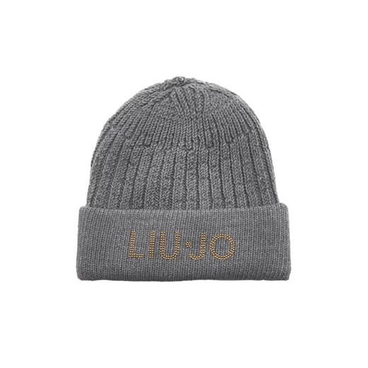 Liu Jo Czapka LOGO BORCHIE | z dodatkiem wełny ze sklepu Gomez Fashion Store w kategorii Czapki zimowe damskie - zdjęcie 184941745