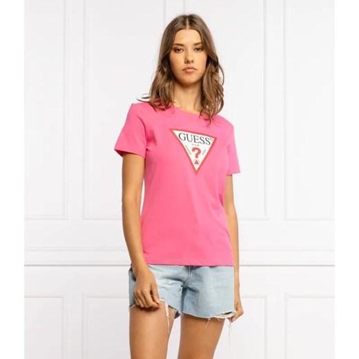 GUESS T-shirt ORIGINAL | Regular Fit ze sklepu Gomez Fashion Store w kategorii Bluzki damskie - zdjęcie 184942059