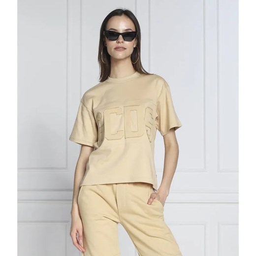 GCDS T-shirt | Regular Fit ze sklepu Gomez Fashion Store w kategorii Bluzki damskie - zdjęcie 184942299