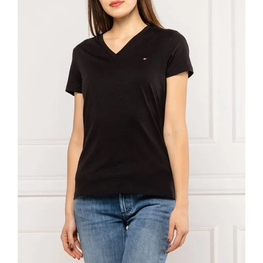 Tommy Hilfiger T-shirt | Regular Fit ze sklepu Gomez Fashion Store w kategorii Bluzki damskie - zdjęcie 184942518
