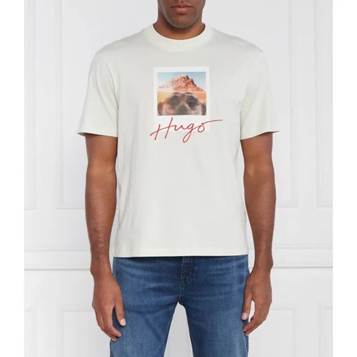 HUGO T-shirt Driceto 10233396 01 | Regular Fit XXL okazja Gomez Fashion Store