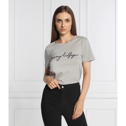 Tommy Hilfiger T-shirt | Regular Fit ze sklepu Gomez Fashion Store w kategorii Bluzki damskie - zdjęcie 184942635