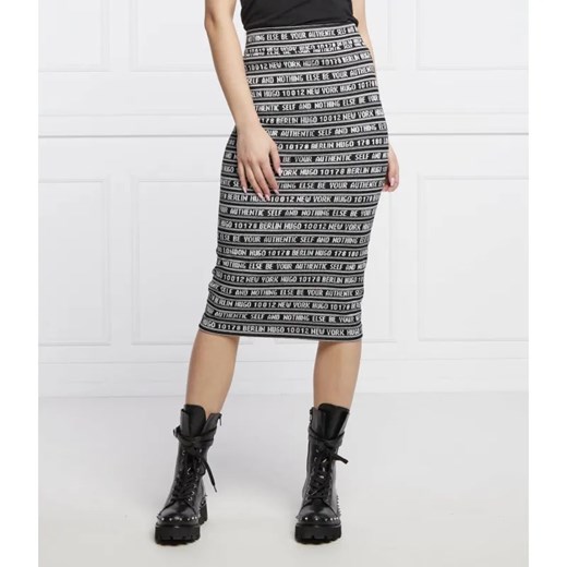HUGO Spódnica Nadyenka | high waist ze sklepu Gomez Fashion Store w kategorii Spódnice - zdjęcie 184942655