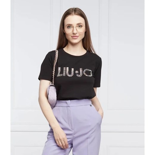 Liu Jo T-shirt | Regular Fit ze sklepu Gomez Fashion Store w kategorii Bluzki damskie - zdjęcie 184942659