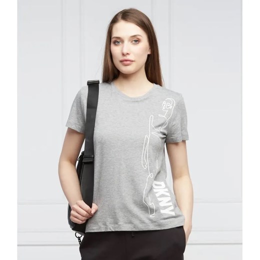 DKNY T-shirt | Regular Fit ze sklepu Gomez Fashion Store w kategorii Bluzki damskie - zdjęcie 184943026
