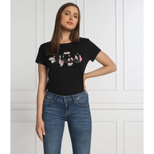 Liu Jo Sport T-shirt | Regular Fit ze sklepu Gomez Fashion Store w kategorii Bluzki damskie - zdjęcie 184943135