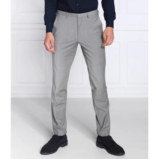 HUGO Wełniane spodnie Hesten212X | Slim Fit 50 wyprzedaż Gomez Fashion Store