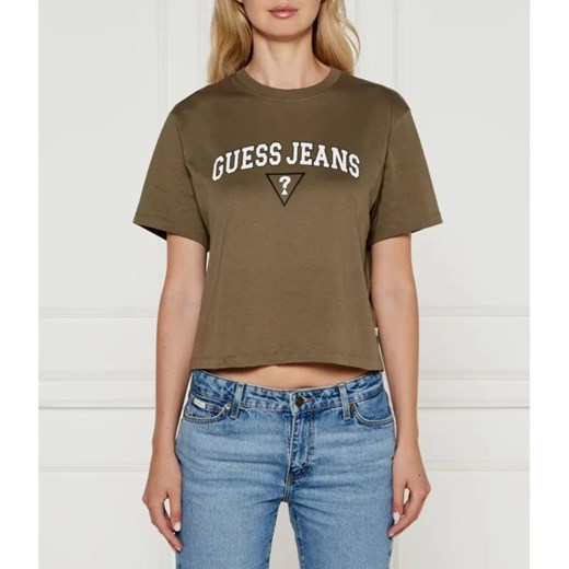 Guess Jeans T-shirt | Cropped Fit ze sklepu Gomez Fashion Store w kategorii Bluzki damskie - zdjęcie 184943248