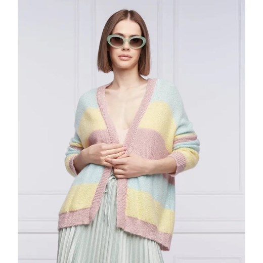 Liu Jo Kardigan APERTA | Relaxed fit | z dodatkiem wełny ze sklepu Gomez Fashion Store w kategorii Swetry damskie - zdjęcie 184943386