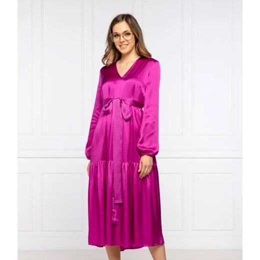 Pinko Sukienka LOVE BOAT | z dodatkiem jedwabiu ze sklepu Gomez Fashion Store w kategorii Sukienki - zdjęcie 184943515