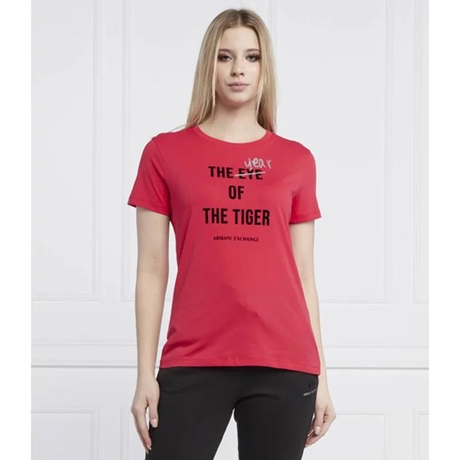 Armani Exchange T-shirt | Regular Fit ze sklepu Gomez Fashion Store w kategorii Bluzki damskie - zdjęcie 184943565