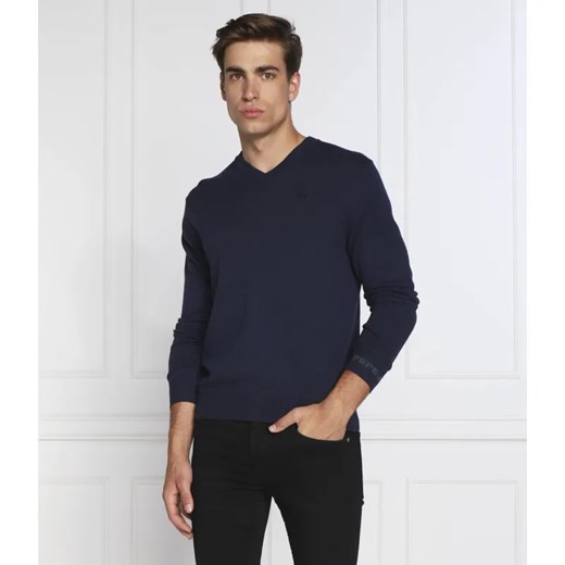 Pepe Jeans London Sweter ANDRE | Slim Fit | z dodatkiem wełny i kaszmiru ze sklepu Gomez Fashion Store w kategorii Swetry męskie - zdjęcie 184943816