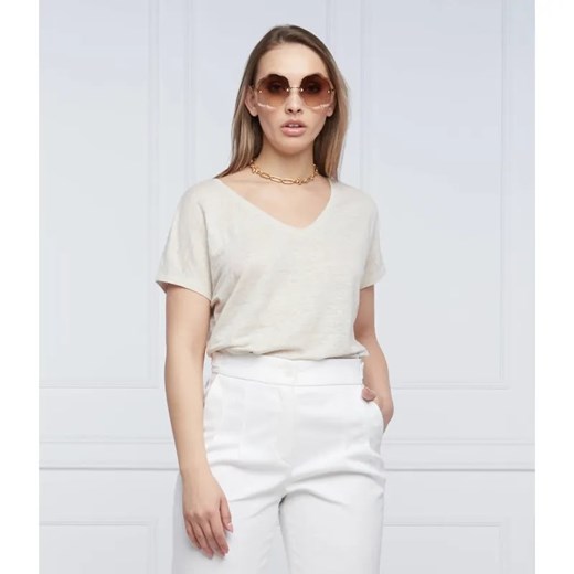 RIANI Lniany t-shirt | Regular Fit ze sklepu Gomez Fashion Store w kategorii Bluzki damskie - zdjęcie 184943918