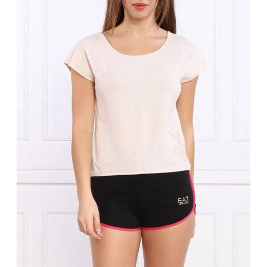 EA7 T-shirt | Regular Fit ze sklepu Gomez Fashion Store w kategorii Bluzki damskie - zdjęcie 184944057
