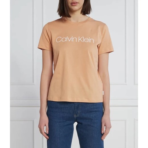 Calvin Klein T-shirt | Regular Fit ze sklepu Gomez Fashion Store w kategorii Bluzki damskie - zdjęcie 184944515