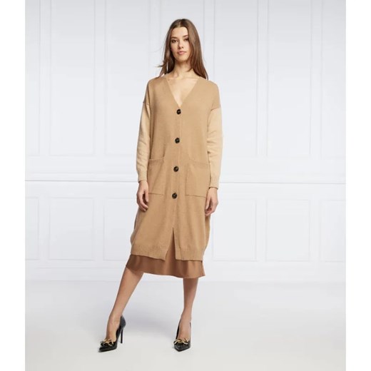 Pinko Wełniany kardigan KOREM | Relaxed fit ze sklepu Gomez Fashion Store w kategorii Swetry damskie - zdjęcie 184945496