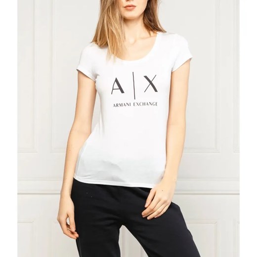 Armani Exchange T-shirt | Regular Fit ze sklepu Gomez Fashion Store w kategorii Bluzki damskie - zdjęcie 184945559