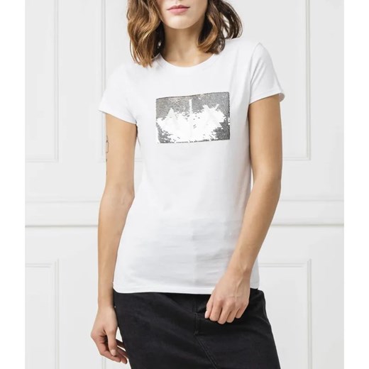 Armani Exchange T-shirt | Slim Fit ze sklepu Gomez Fashion Store w kategorii Bluzki damskie - zdjęcie 184945565