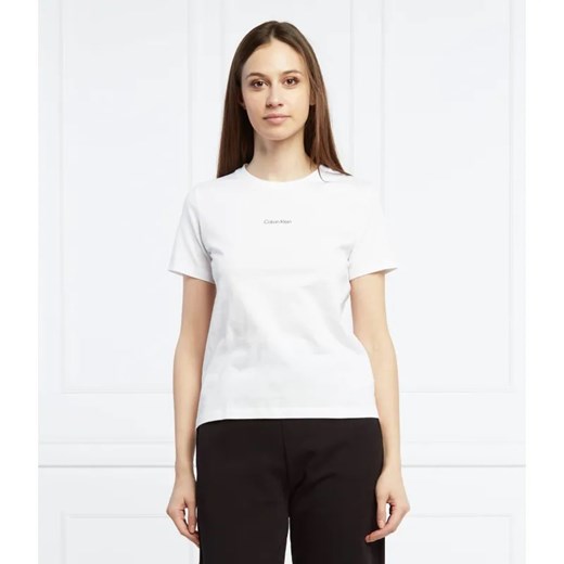 Calvin Klein T-shirt | Regular Fit ze sklepu Gomez Fashion Store w kategorii Bluzki damskie - zdjęcie 184945677