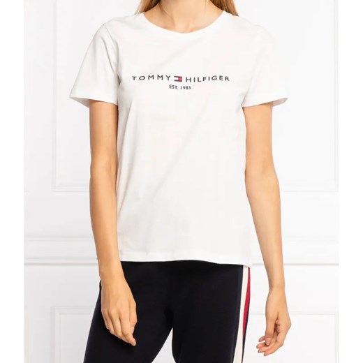 Tommy Hilfiger T-shirt | Regular Fit ze sklepu Gomez Fashion Store w kategorii Bluzki damskie - zdjęcie 184945815