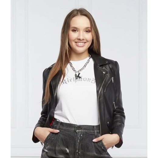 John Richmond T-shirt ABASKA | Regular Fit ze sklepu Gomez Fashion Store w kategorii Bluzki damskie - zdjęcie 184945978