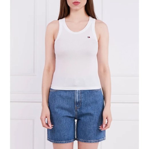 Tommy Hilfiger Top THXSM RIB TANK TOP | Regular Fit ze sklepu Gomez Fashion Store w kategorii Bluzki damskie - zdjęcie 184946075