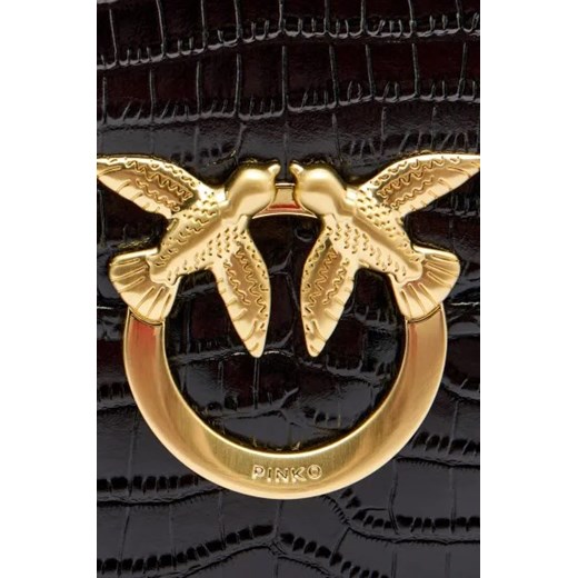 Pinko Skórzana torebka na ramię LOVE BOX BAG FL MINI Pinko OS Gomez Fashion Store