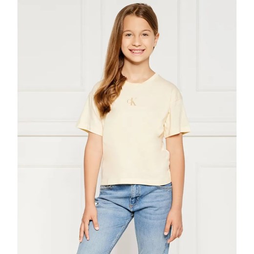 Calvin Klein Jeans T-shirt | Relaxed fit ze sklepu Gomez Fashion Store w kategorii Bluzki dziewczęce - zdjęcie 184947255