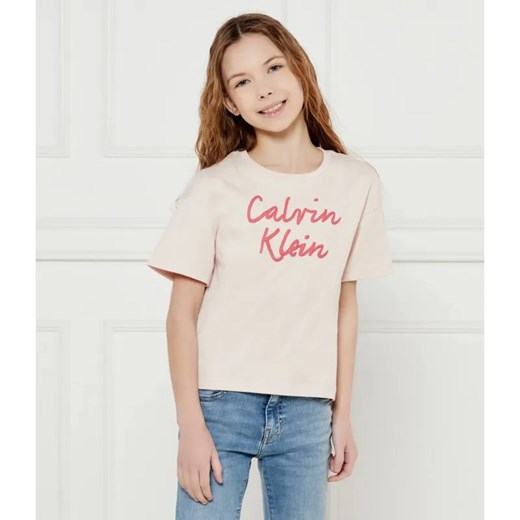 Calvin Klein Jeans T-shirt | Relaxed fit ze sklepu Gomez Fashion Store w kategorii Bluzki dziewczęce - zdjęcie 184947569
