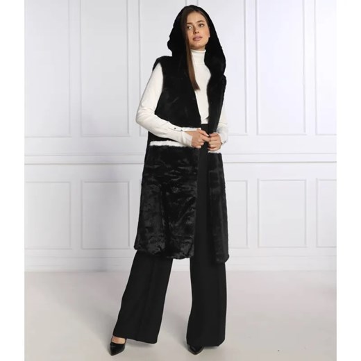 Silvian Heach Futrzany Bezrękawnik | Longline Fit ze sklepu Gomez Fashion Store w kategorii Kamizelki damskie - zdjęcie 184947728
