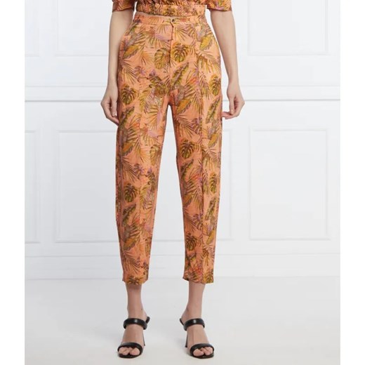 Desigual Spodnie | Regular Fit | z dodatkiem lnu ze sklepu Gomez Fashion Store w kategorii Spodnie damskie - zdjęcie 184947848
