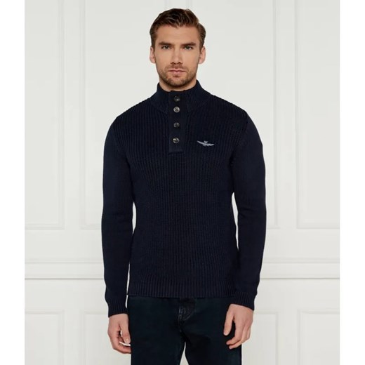 Aeronautica Militare Sweter | Regular Fit ze sklepu Gomez Fashion Store w kategorii Swetry męskie - zdjęcie 184948148